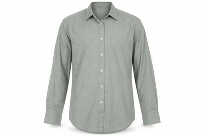 Mens UK Size 14.5 Marks and Spencer Green  Button-Up Long Sleeve Casual Shirt