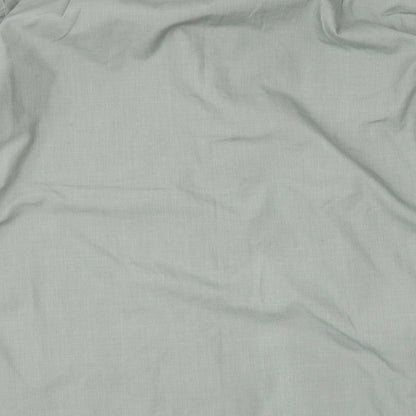 Mens UK Size 14.5 Marks and Spencer Green  Button-Up Long Sleeve Casual Shirt