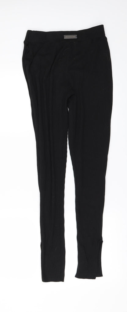 Womens UK Size 10 PRETTYLITTLETHING  Cargo Black Leggings