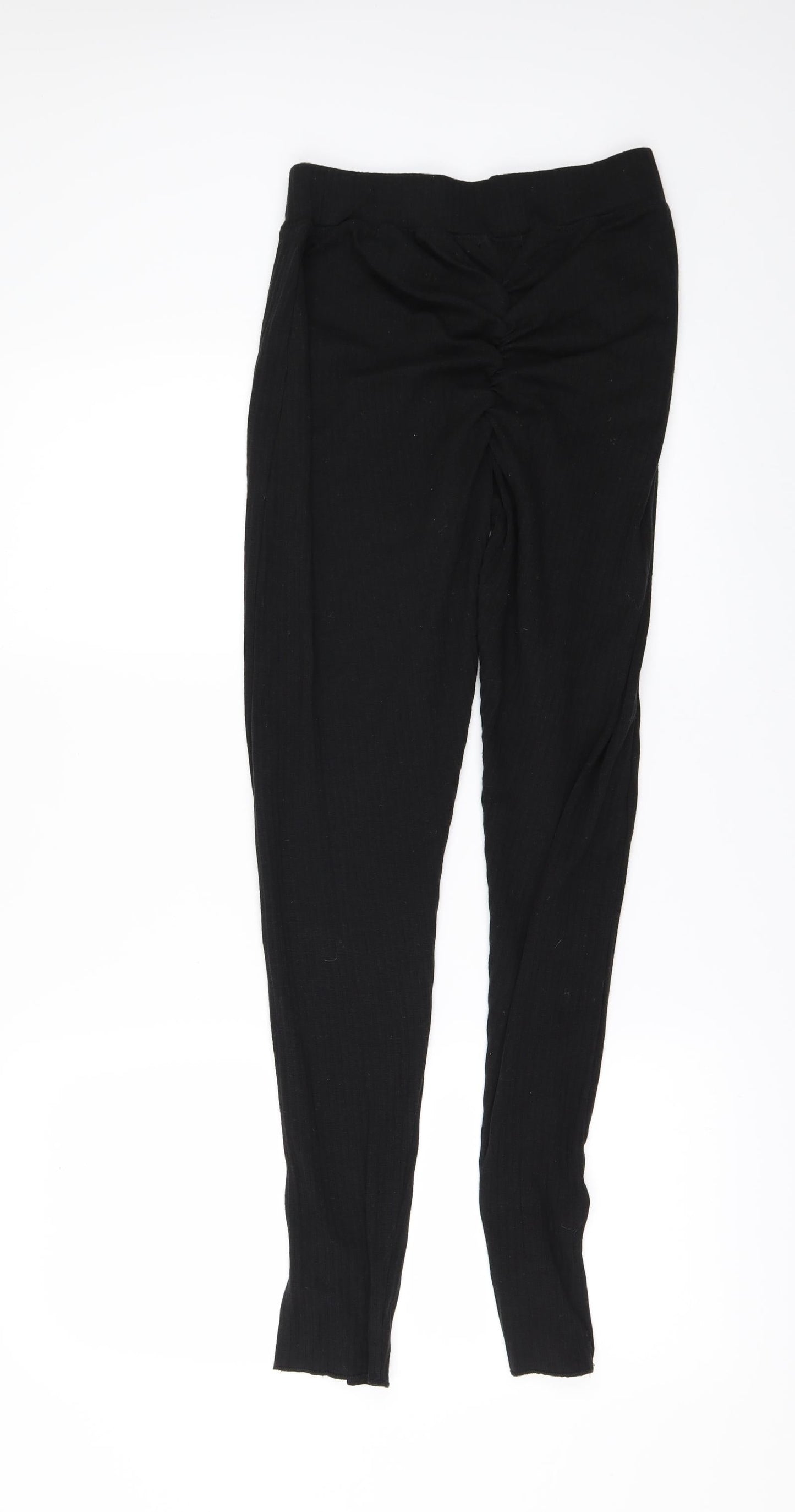 Womens UK Size 10 PRETTYLITTLETHING  Cargo Black Leggings