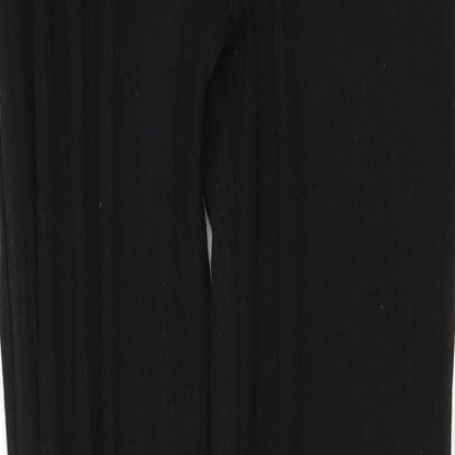 Womens UK Size 10 PRETTYLITTLETHING  Cargo Black Leggings