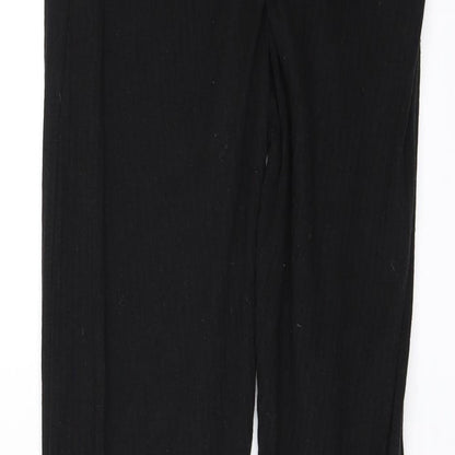Womens UK Size 10 PRETTYLITTLETHING  Cargo Black Leggings