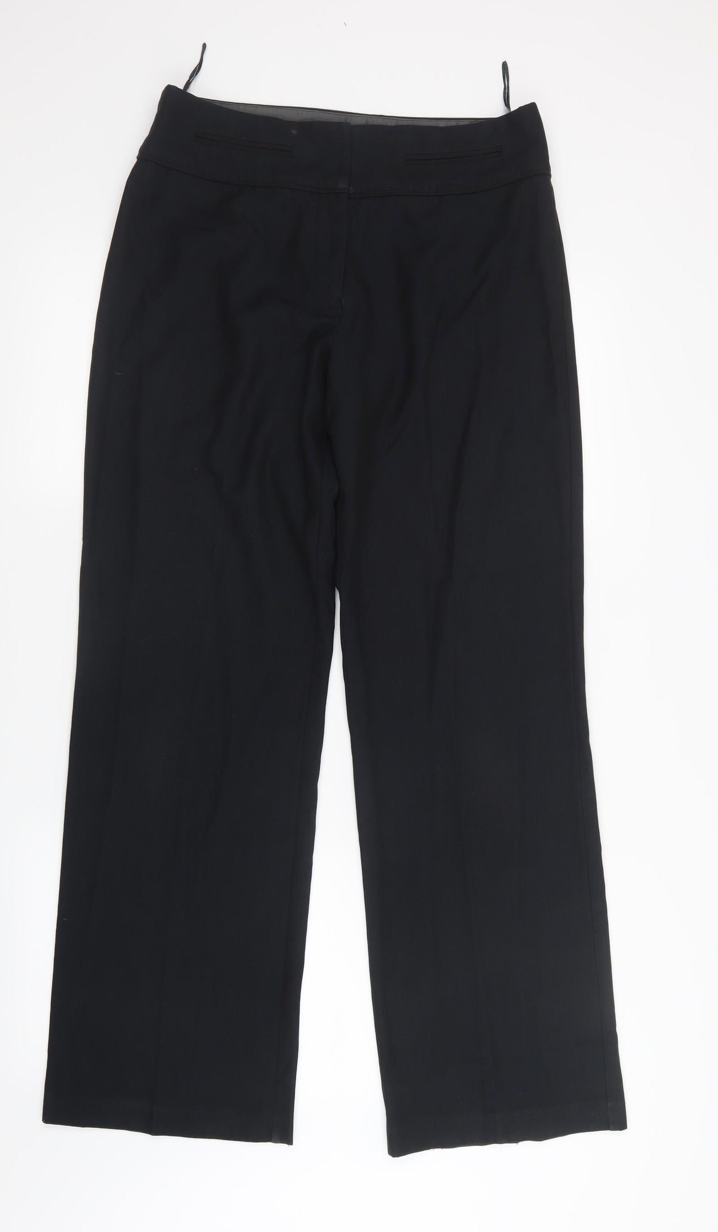 Womens UK Size 10 NEXT Regular Fit  Black Trousers