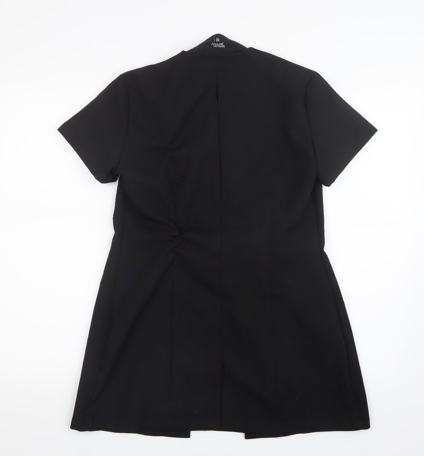 Simon Jersey Womens Black   Basic T-Shirt Size 10