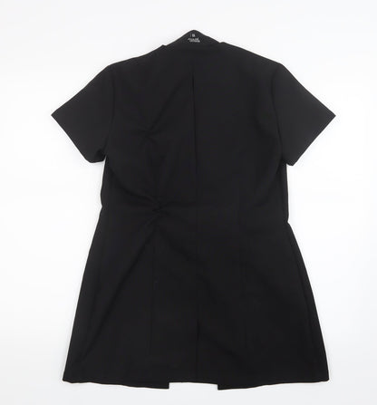 Simon Jersey Womens Black   Basic T-Shirt Size 10