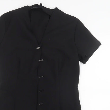 Simon Jersey Womens Black   Basic T-Shirt Size 10