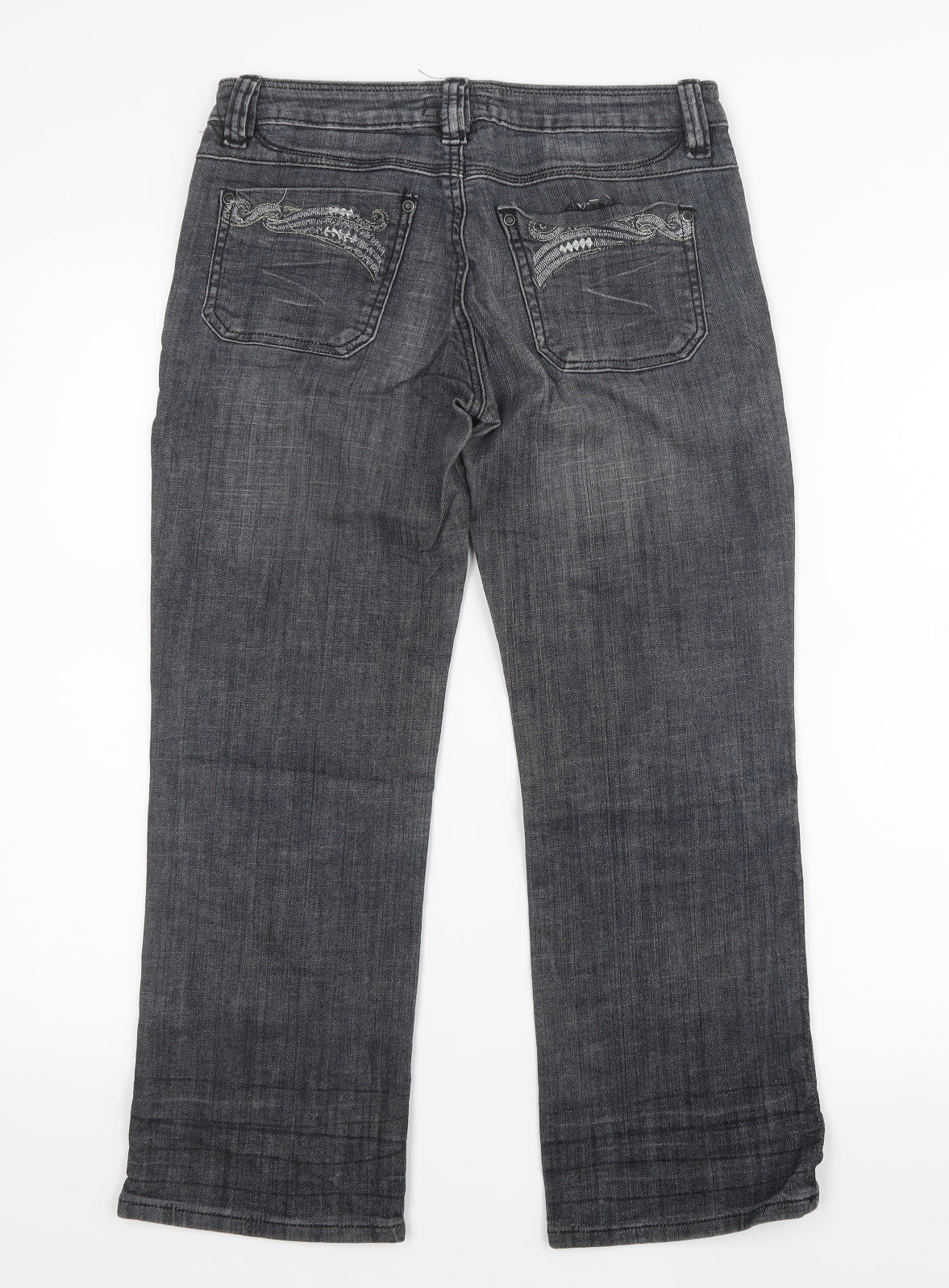 Blue Blue Womens Blue  Denim Straight Jeans Size 29 in L24.5 in