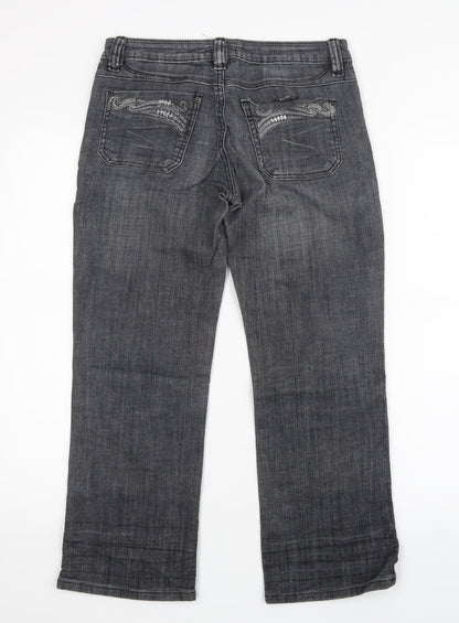 Blue Blue Womens Blue  Denim Straight Jeans Size 29 in L24.5 in