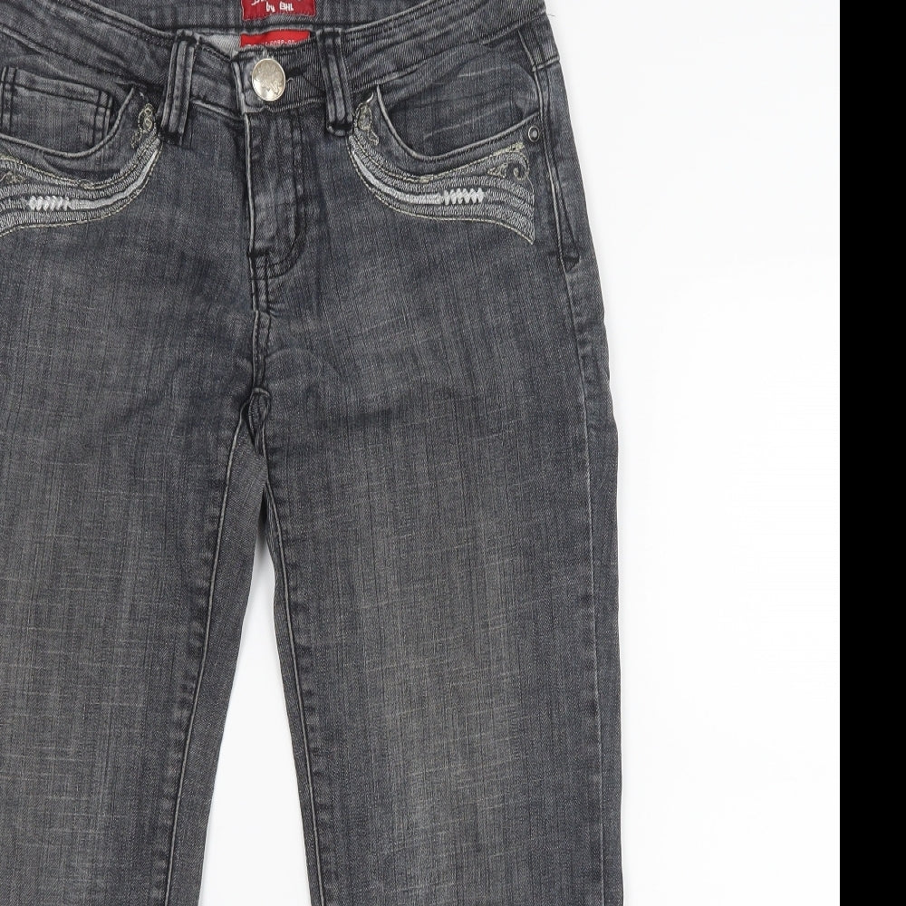 Blue Blue Womens Blue  Denim Straight Jeans Size 29 in L24.5 in