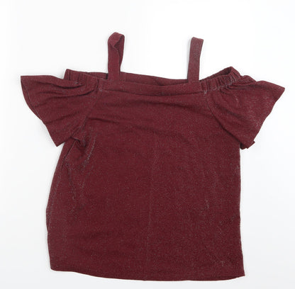 F&F Womens Red   Basic Blouse Size 12