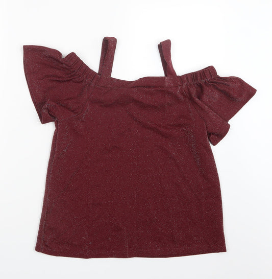 F&F Womens Red   Basic Blouse Size 12