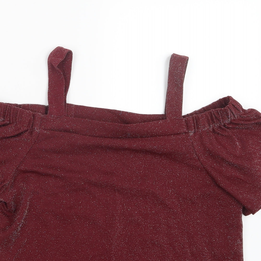 F&F Womens Red   Basic Blouse Size 12