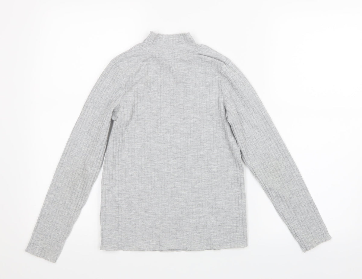 George Girls Grey   Basic T-Shirt Size 9-10 Years