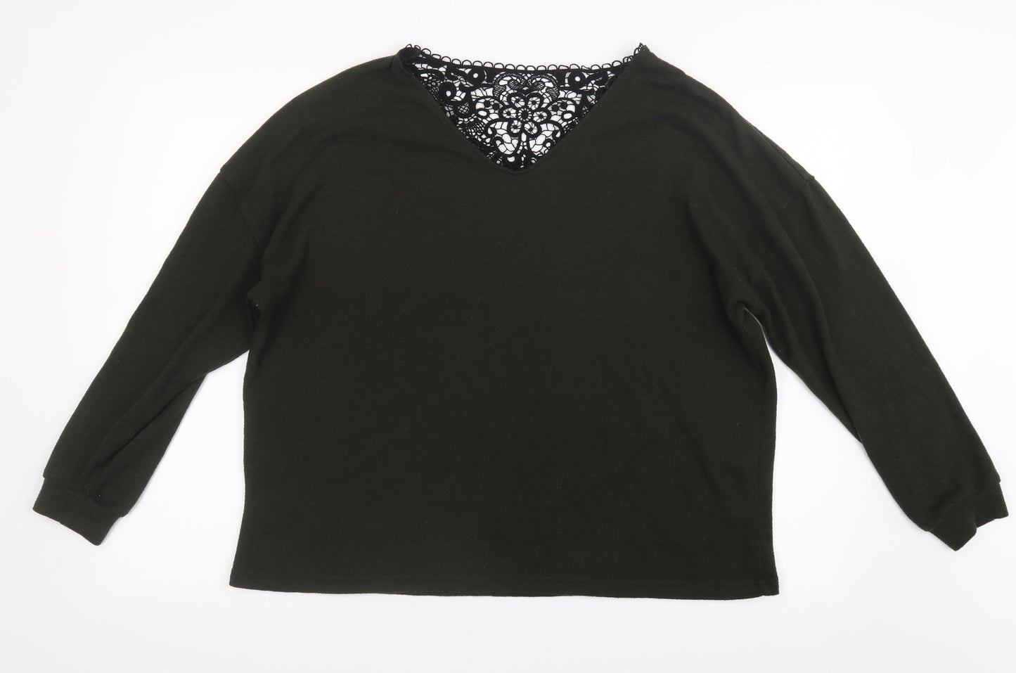 Dorothy Perkins Womens Green  Knit Pullover Jumper Size 14