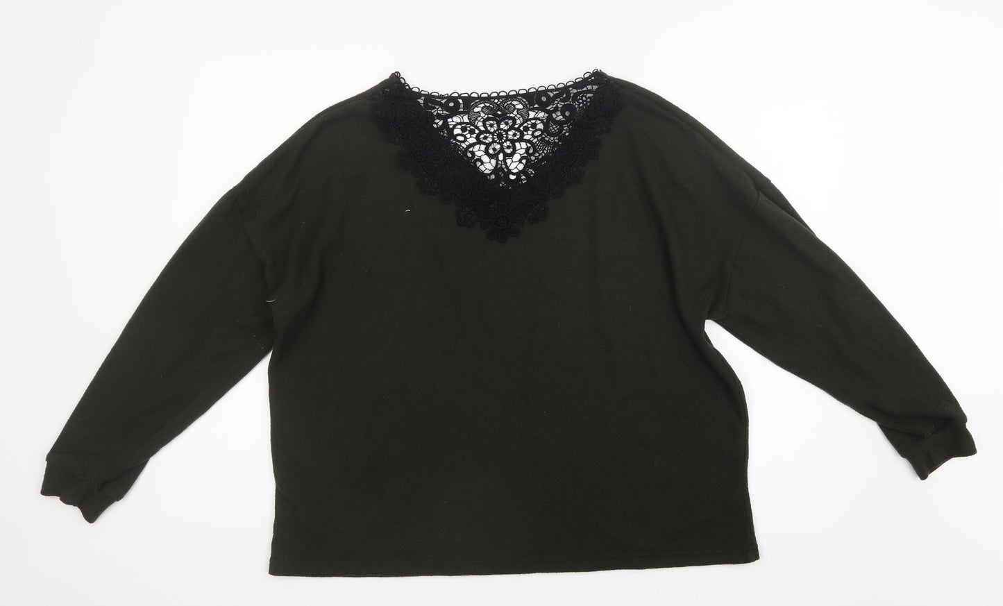Dorothy Perkins Womens Green  Knit Pullover Jumper Size 14