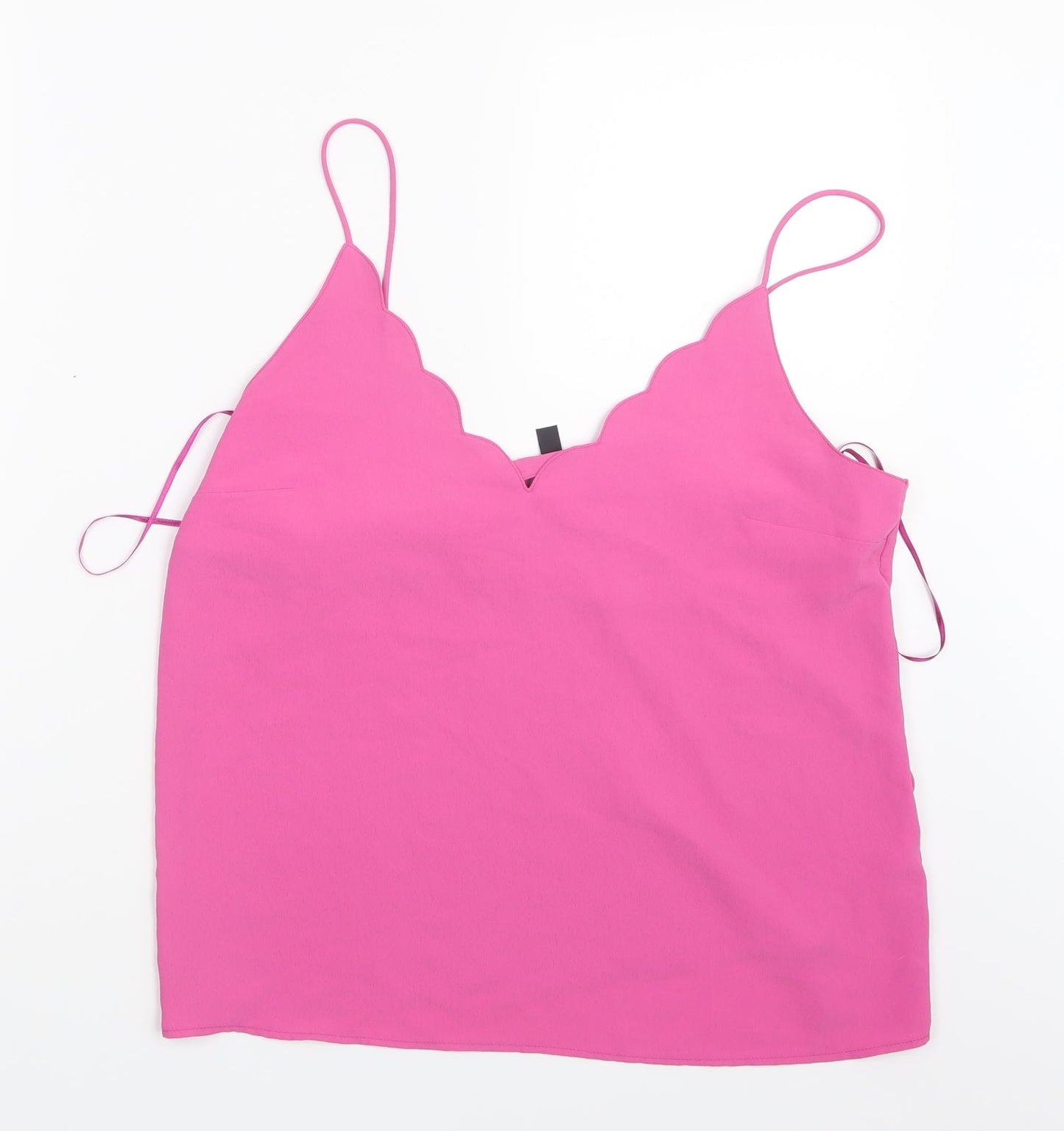 Womens UK Size 12 Topshop Pink Basic Blouse