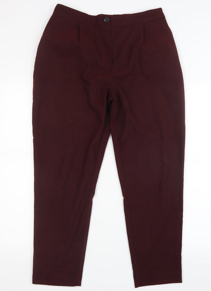 New Look Womens Red   Trousers  Size 12 L26 in