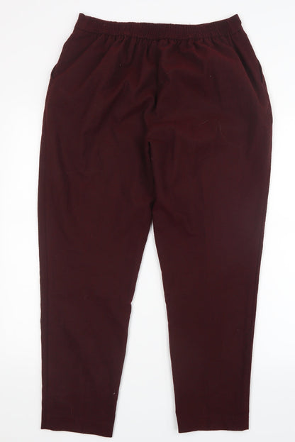 New Look Womens Red   Trousers  Size 12 L26 in