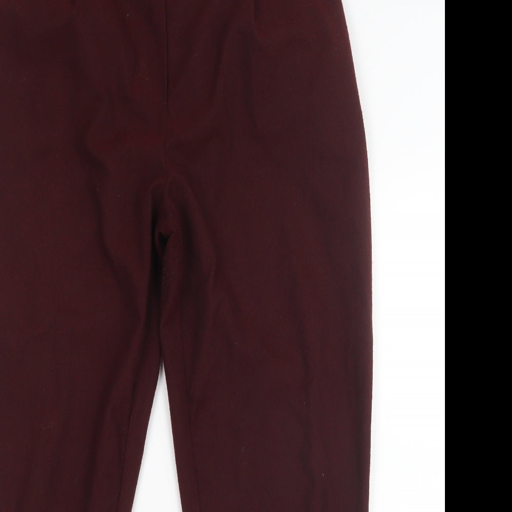 New Look Womens Red   Trousers  Size 12 L26 in