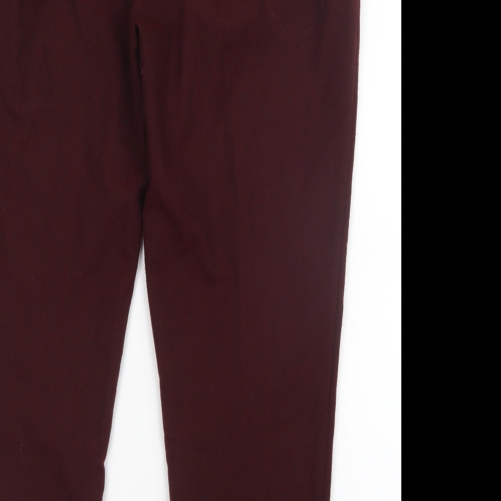 New Look Womens Red   Trousers  Size 12 L26 in