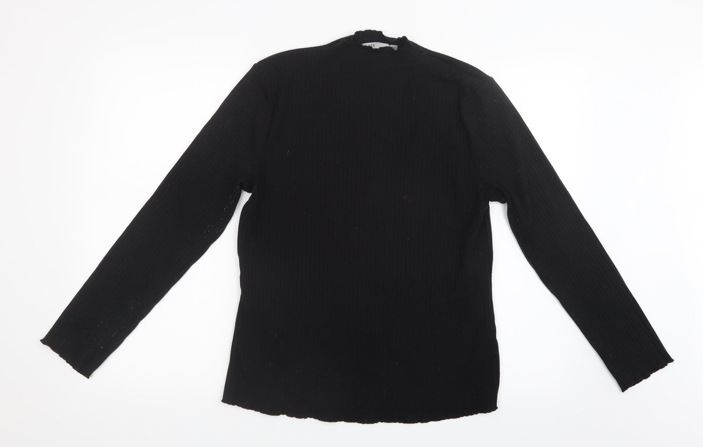 Womens UK Size XL Oasis Black Basic T-Shirt