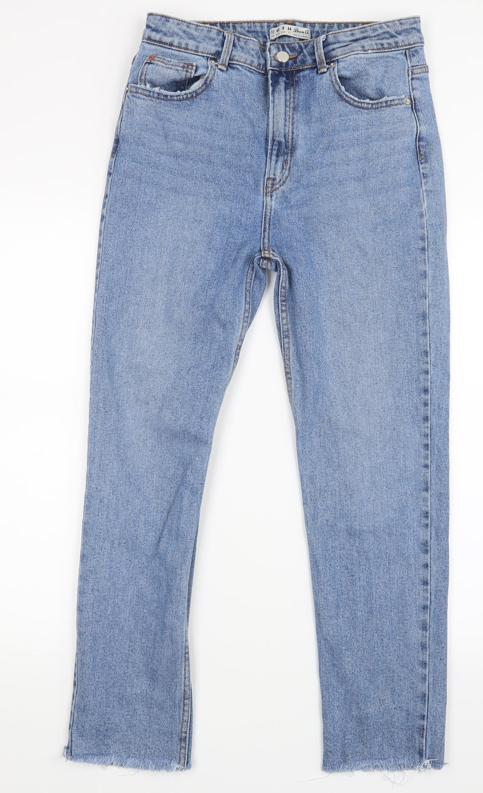Denim Co. Womens Blue  Denim Skinny Jeans Size 12 L26.5 in