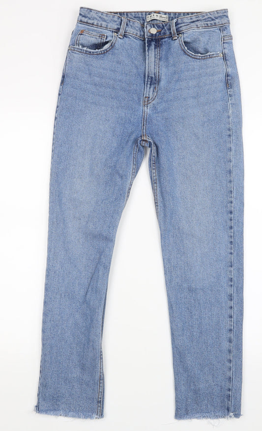Denim Co. Womens Blue  Denim Skinny Jeans Size 12 L26.5 in