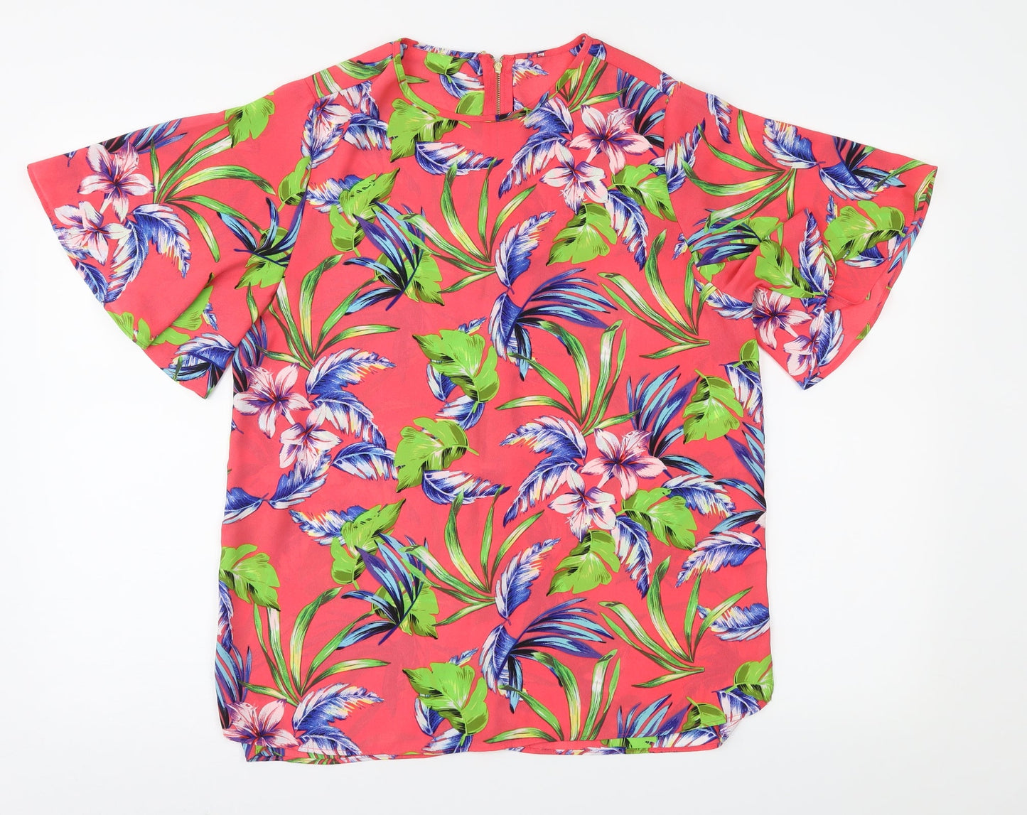 Primark Womens Pink Floral  Basic Blouse Size 12