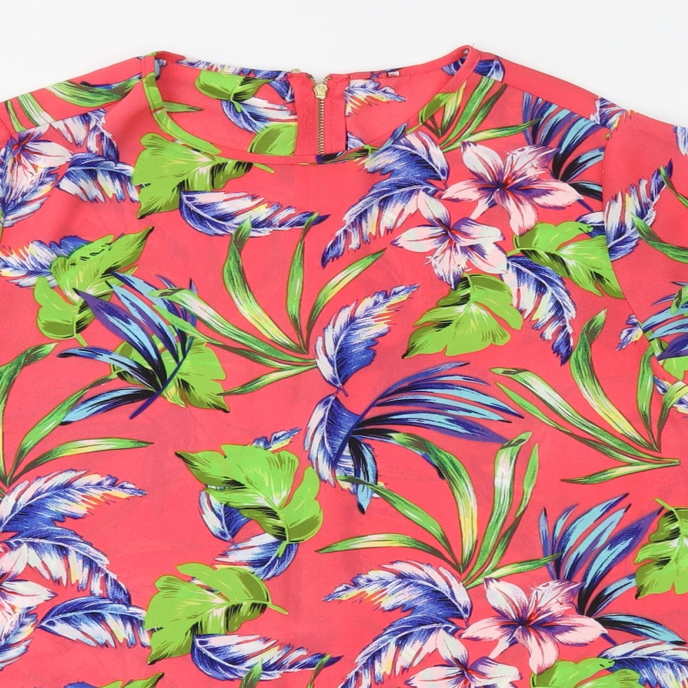 Primark Womens Pink Floral  Basic Blouse Size 12