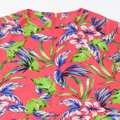 Primark Womens Pink Floral  Basic Blouse Size 12