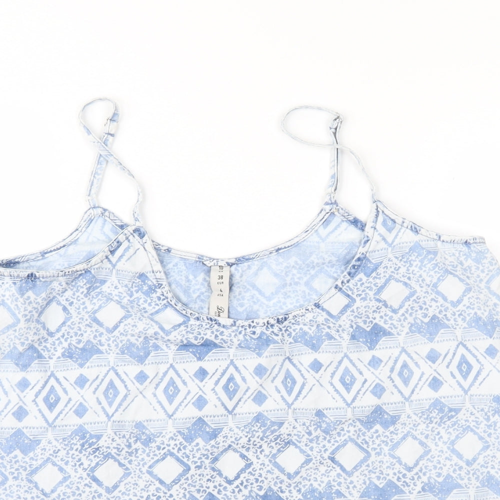Womens UK Size 10 Denim & Co. Blue Basic Blouse