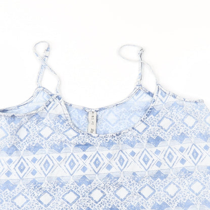 Womens UK Size 10 Denim & Co. Blue Basic Blouse