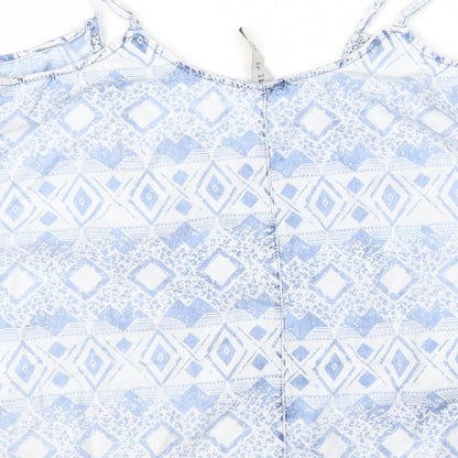 Womens UK Size 10 Denim & Co. Blue Basic Blouse