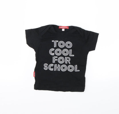 Oh Baby Baby Black   Basic T-Shirt Size 3-6 Months