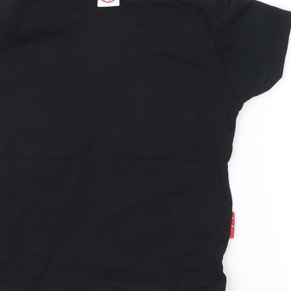 Oh Baby Baby Black   Basic T-Shirt Size 3-6 Months
