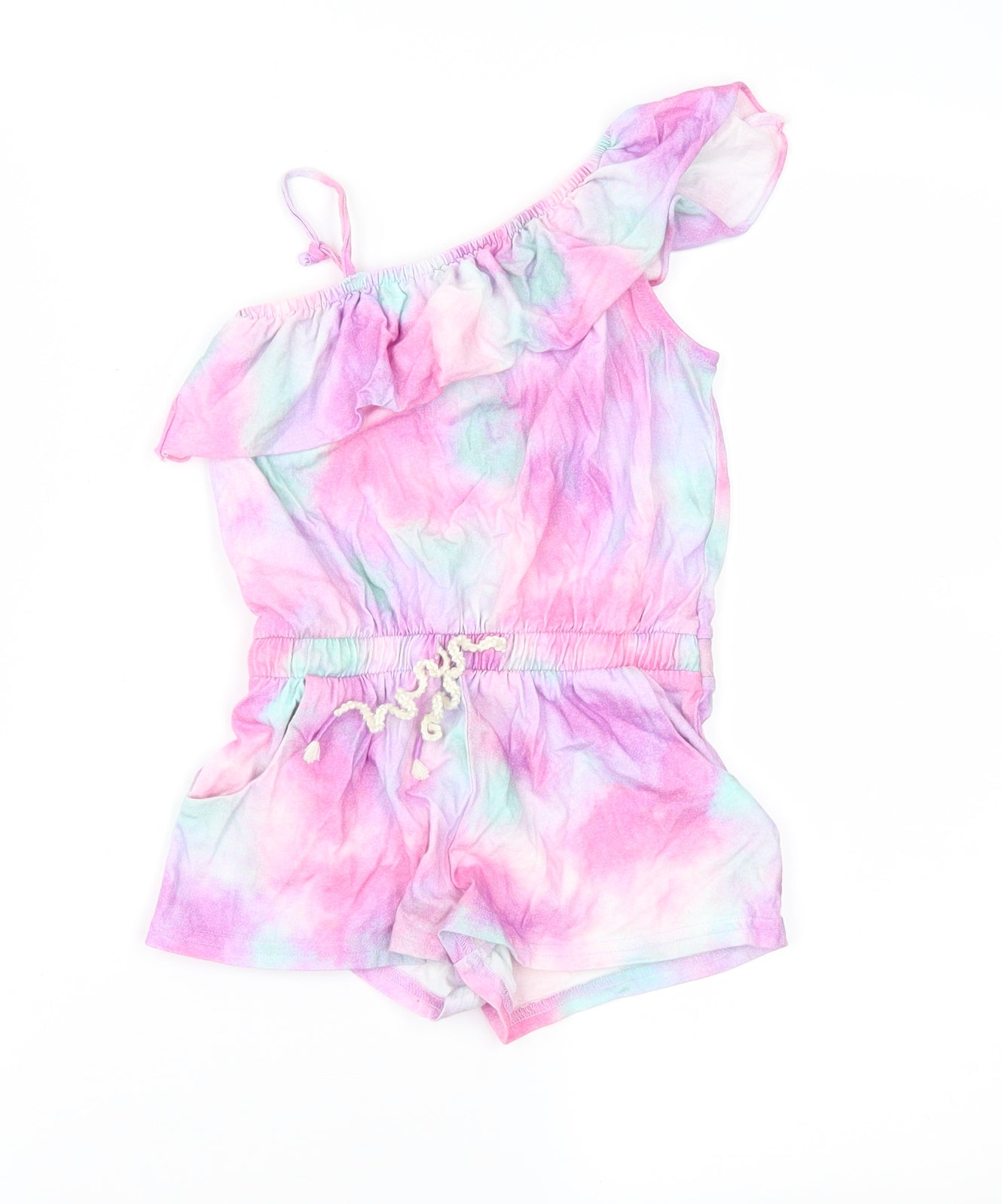 NEXT Girls Multicoloured Geometric  Playsuit One-Piece Size 4 Years