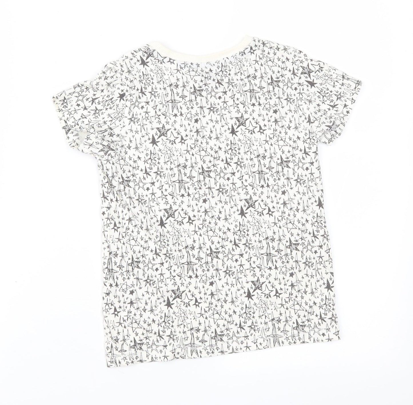 NEXT Boys Beige Geometric  Basic T-Shirt Size 4-5 Years