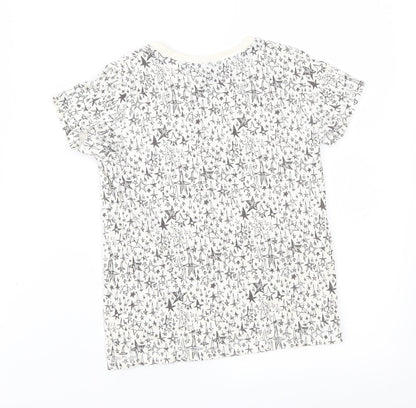 NEXT Boys Beige Geometric  Basic T-Shirt Size 4-5 Years