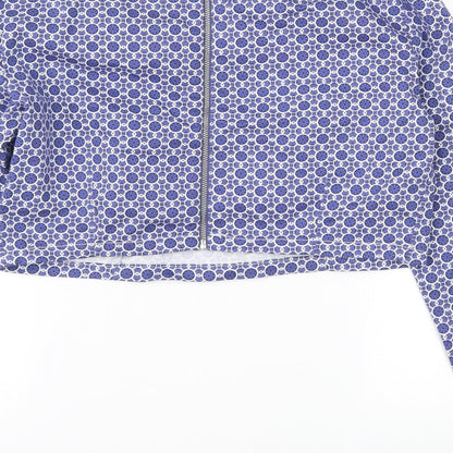 Womens UK Size 16 ASOS Blue Cropped Blouse