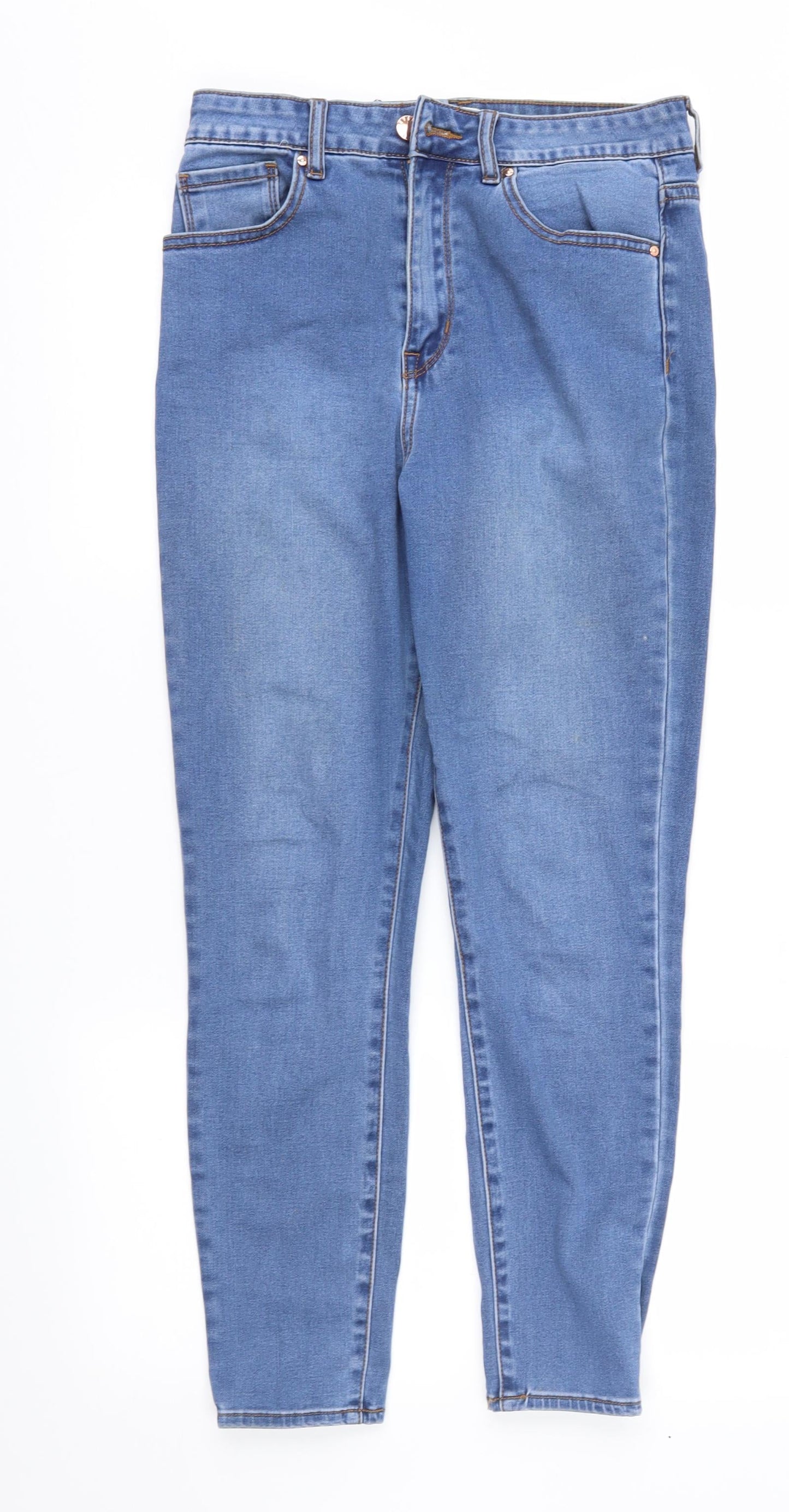 FOREVER 21 Womens Blue  Denim Straight Jeans Size 27 in L26 in