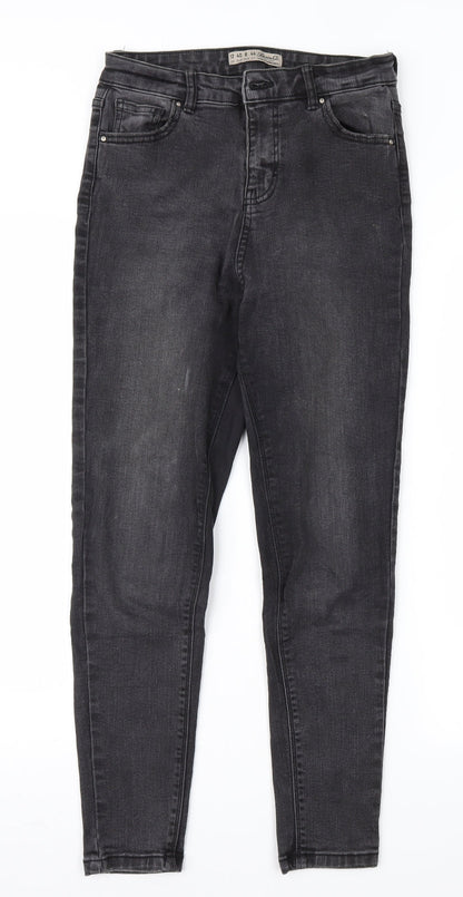 Denim & Co. Womens Black  Denim Skinny Jeans Size 12 L25 in