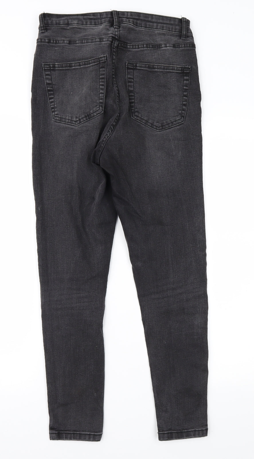 Denim & Co. Womens Black  Denim Skinny Jeans Size 12 L25 in