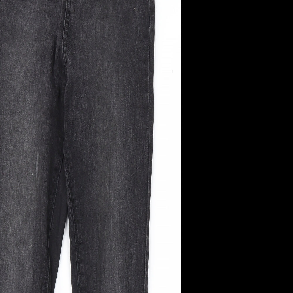 Denim & Co. Womens Black  Denim Skinny Jeans Size 12 L25 in