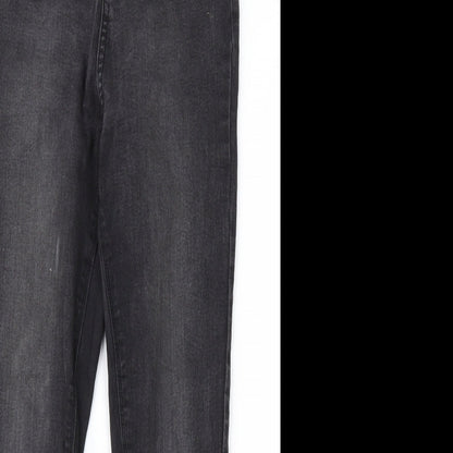 Denim & Co. Womens Black  Denim Skinny Jeans Size 12 L25 in