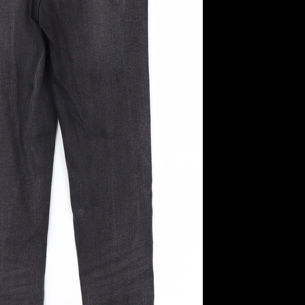 Denim & Co. Womens Black  Denim Skinny Jeans Size 12 L25 in