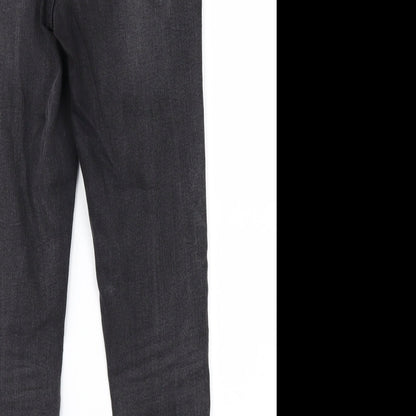 Denim & Co. Womens Black  Denim Skinny Jeans Size 12 L25 in