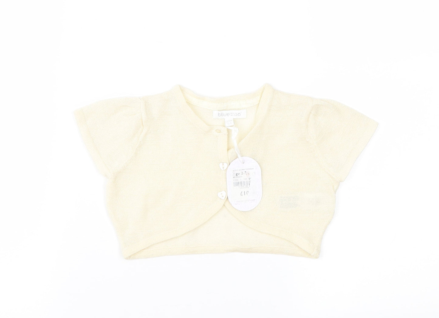 Blue Zoo Girls Ivory   Cardigan Jumper Size 2-3 Years
