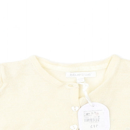 Blue Zoo Girls Ivory   Cardigan Jumper Size 2-3 Years