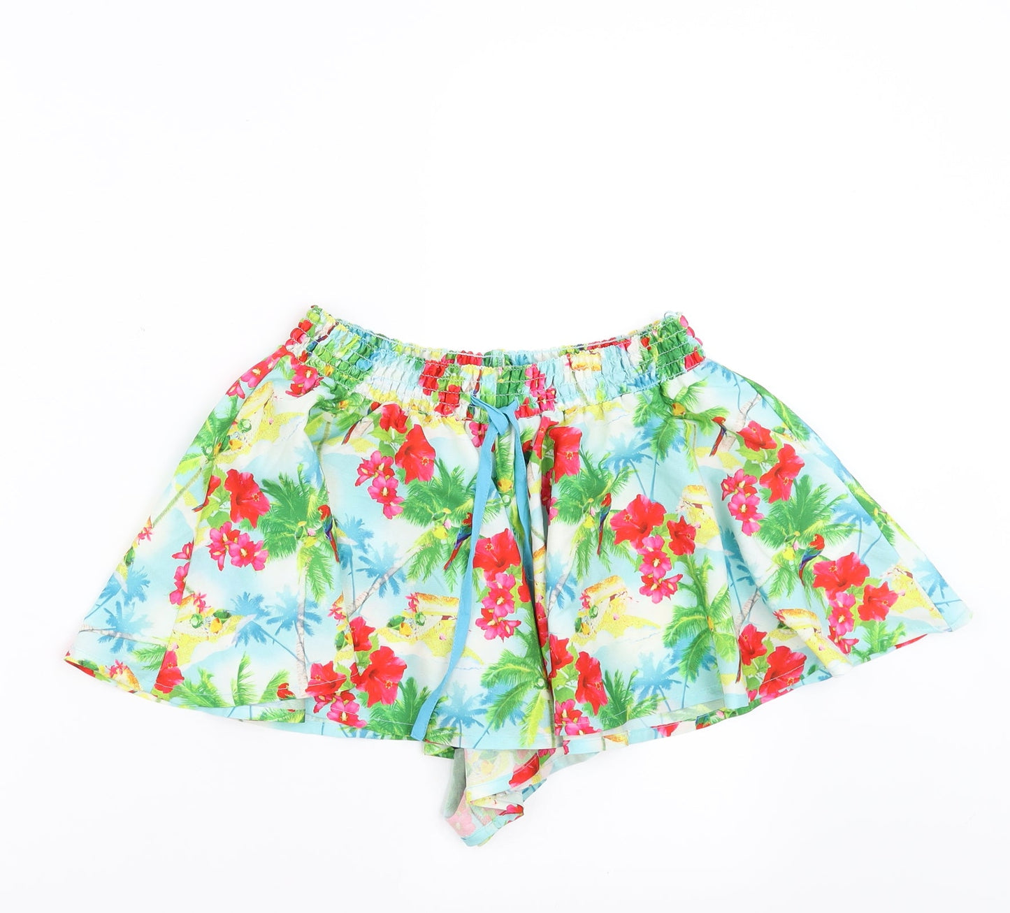 Floozie Womens Multicoloured Floral  Hot Pants Shorts Size 8