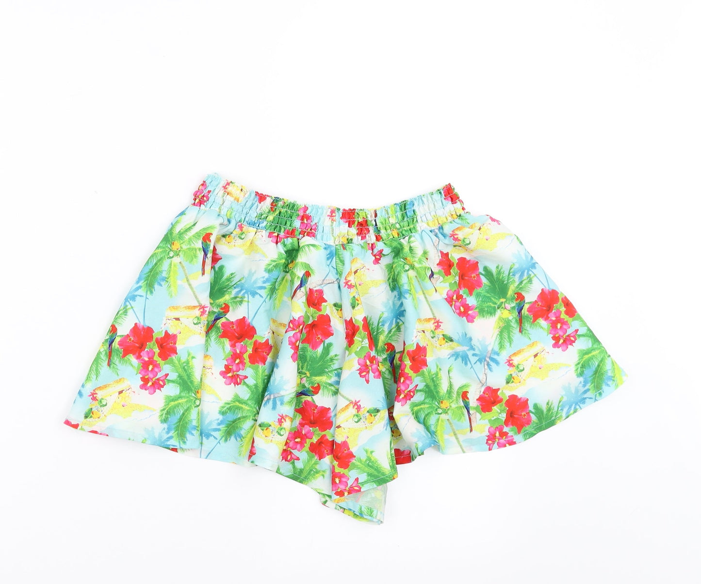 Floozie Womens Multicoloured Floral  Hot Pants Shorts Size 8